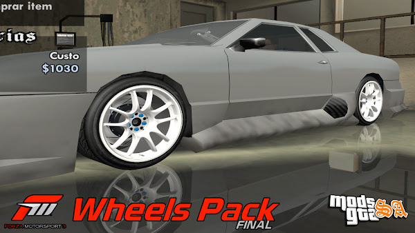 Pack de Rodas do Forza Horizon 3 para GTA San Andreas